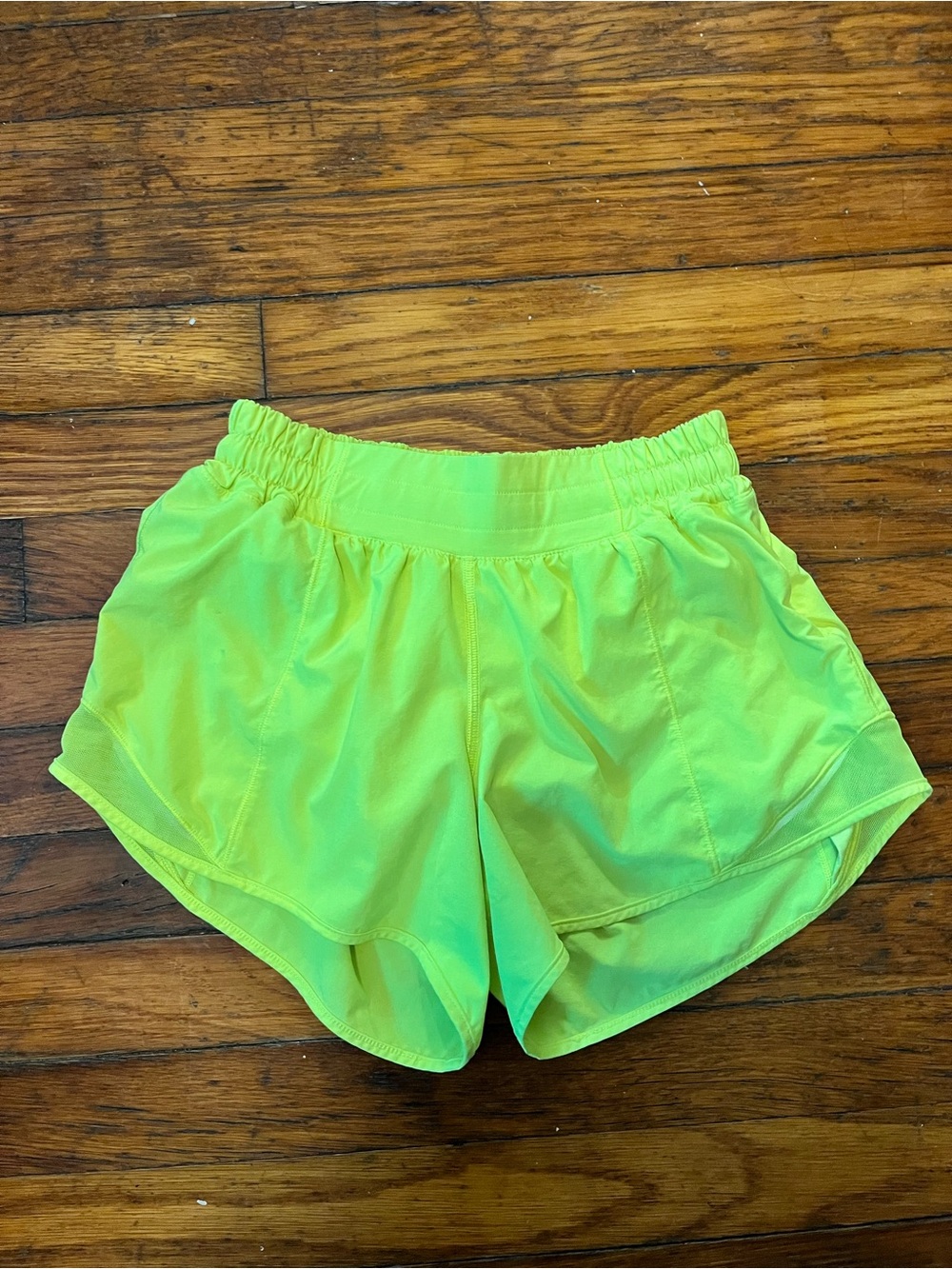 lululemon athletica Neon yellow hotty hot Shorts